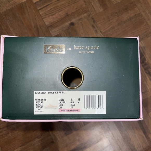 Womens Keds X Kate Spade New York Kickstart Mule Metallic Pink Size 11 M NIB - Picture 9 of 9